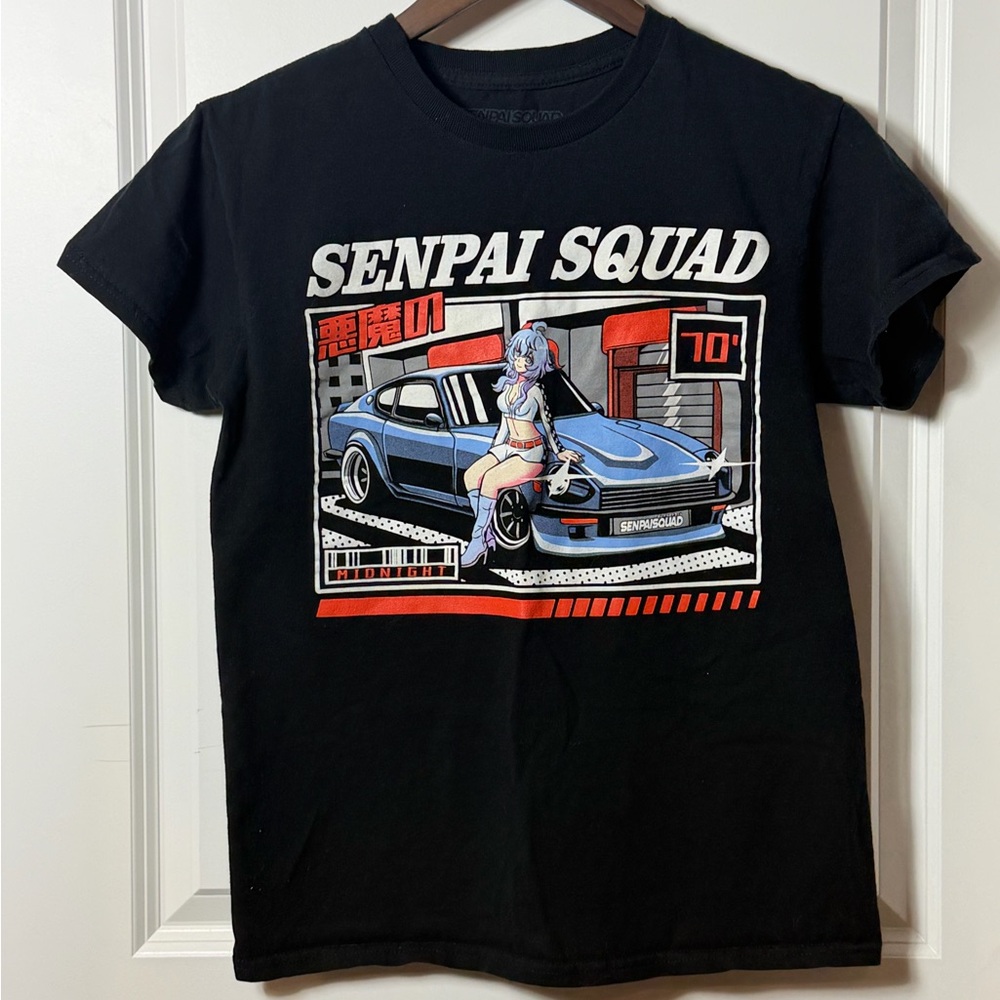 Senpai Squad Anime Graphic T-Shirt JDM Car Streetwear